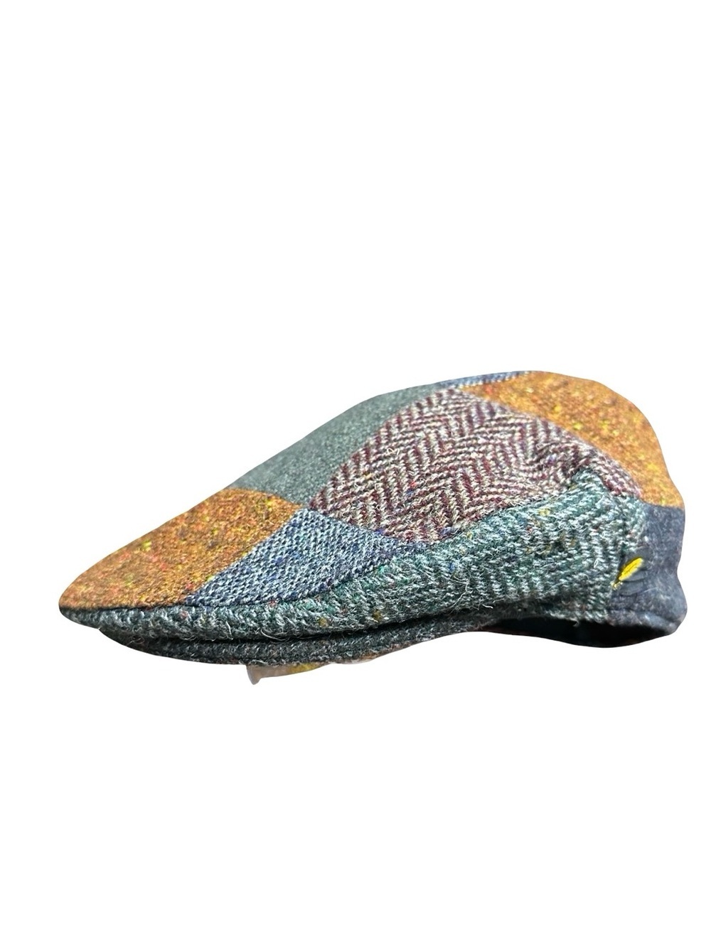 Hatman of Ireland Large Donegal Wool Patchwork Tweed Flat Cap Irish Driving Hat